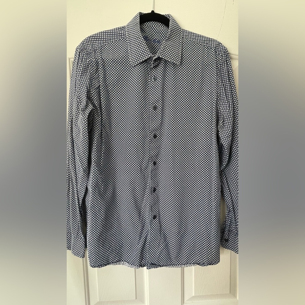 Men's Blue Striped Shirt